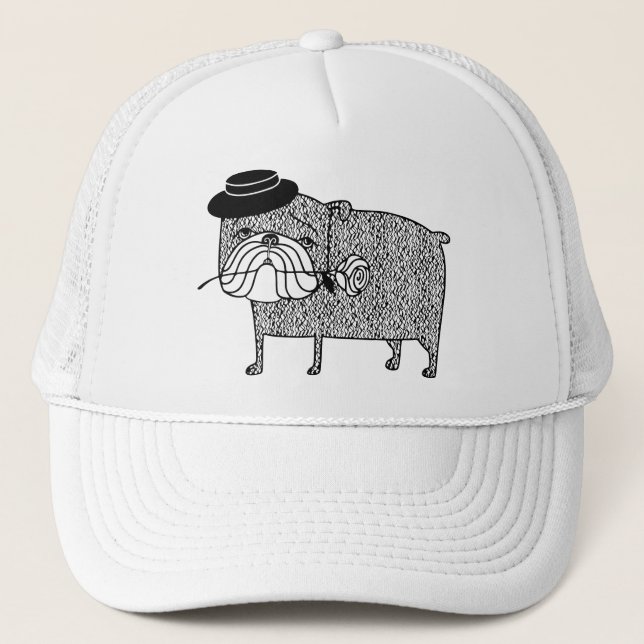 Casquette Bouledogue déçu : Romance triste (Devant)