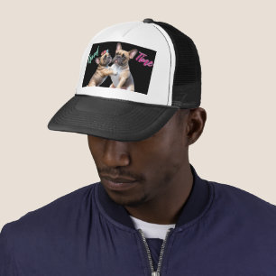 Casquette Bouledogue français amoureux Saint-Valentin