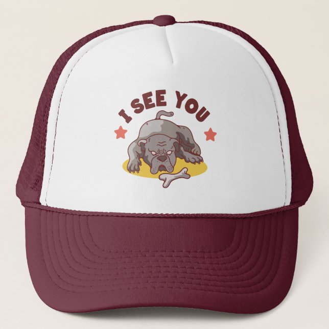 Casquette Bouledogue je te vois (Devant)