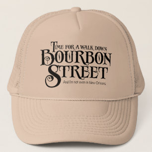 Casquette Bourbon Street - boisson alcoolisée whiskey drôle
