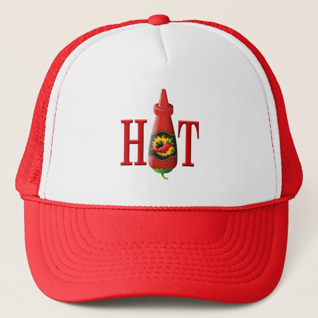 Casquette Bouteille de sauce chaude (Devant)