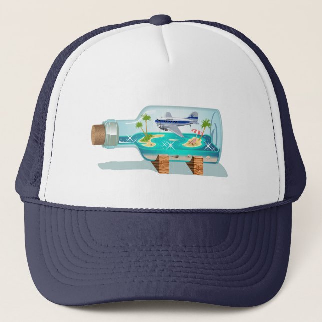 Casquette Bouteille souvenir de dessin (Devant)