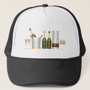 Casquette bouteilles de champagne