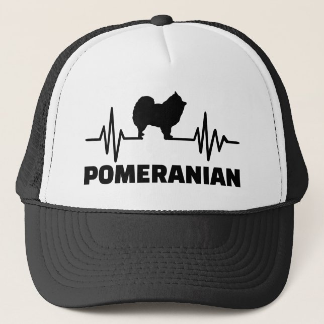 Casquette Bouton de coeur de Poméranie (Devant)