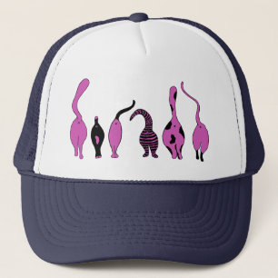 Casquette Boutons de chat violet