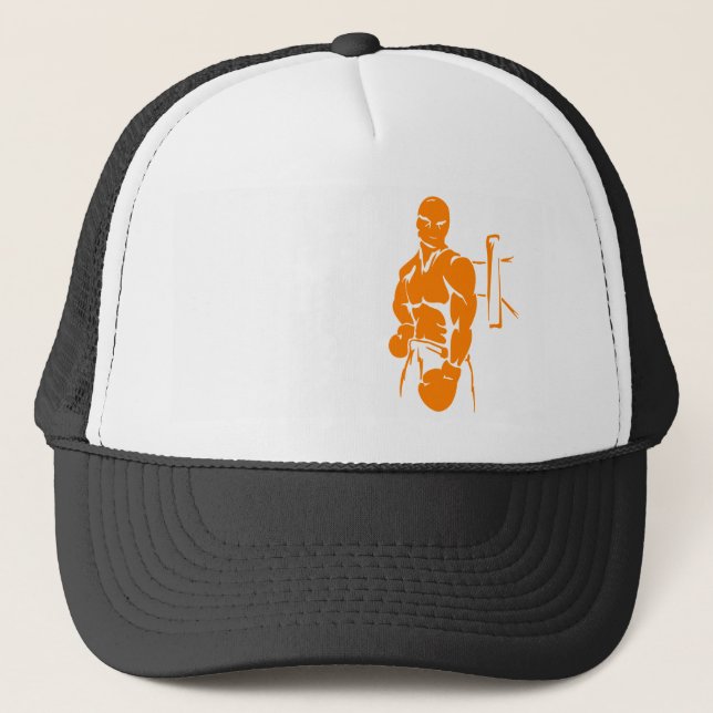 Casquette Boxe orange (Devant)