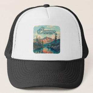 Casquette Bozeman Montana Montagnes Rocheuses Vintage