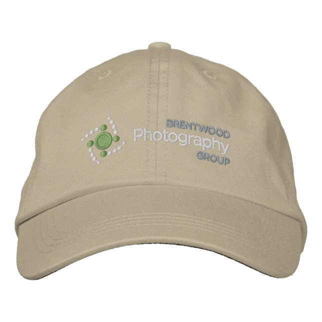 Casquette BPG avec logo blanc sur tissu foncé (Devant)