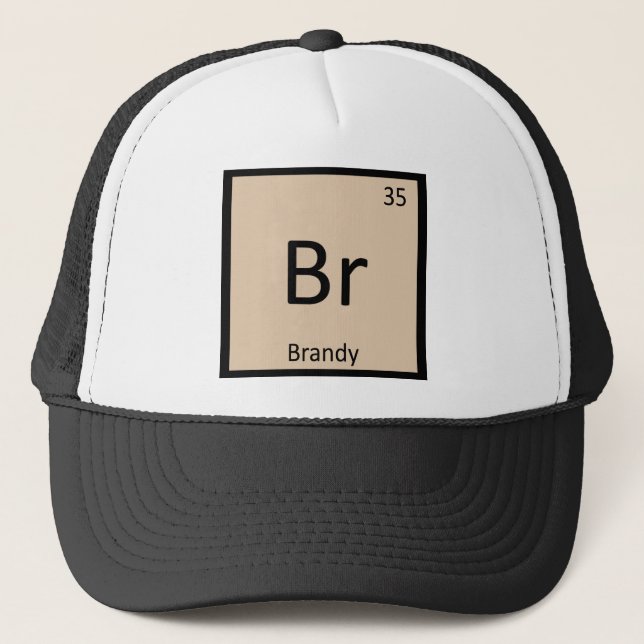 Casquette Br - Eau-de-vie de Cognac Chimie Symbole du tablea (Devant)