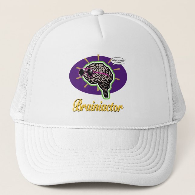 Casquette Brainiacteur violet ovale (Devant)