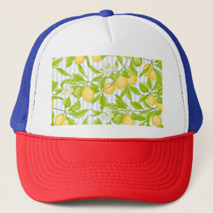 Casquette Branche de citronnier : Motif sans fil