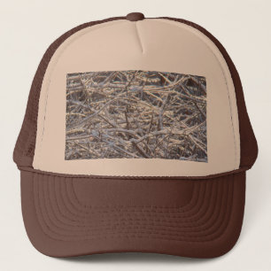 Casquette Branches de glace neige en hiver