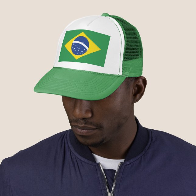 Casquette Brazil Flag Patriotic Pride Festival Fashion (En situation)