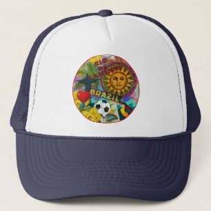 Casquette Brazil Rio de Janiero Sun Travel Colorful Art