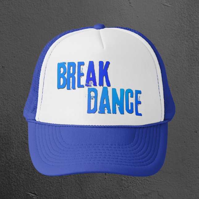 Casquette Breakdance neon blue hat (Créateur téléchargé)