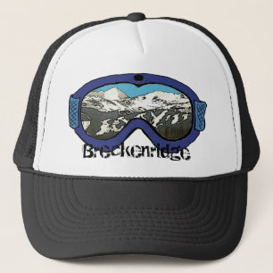 Casquette Breckenridge Colorado bleu neige noire goggle casq