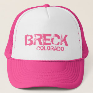 Casquette Breckenridge Colorado simple pink hat