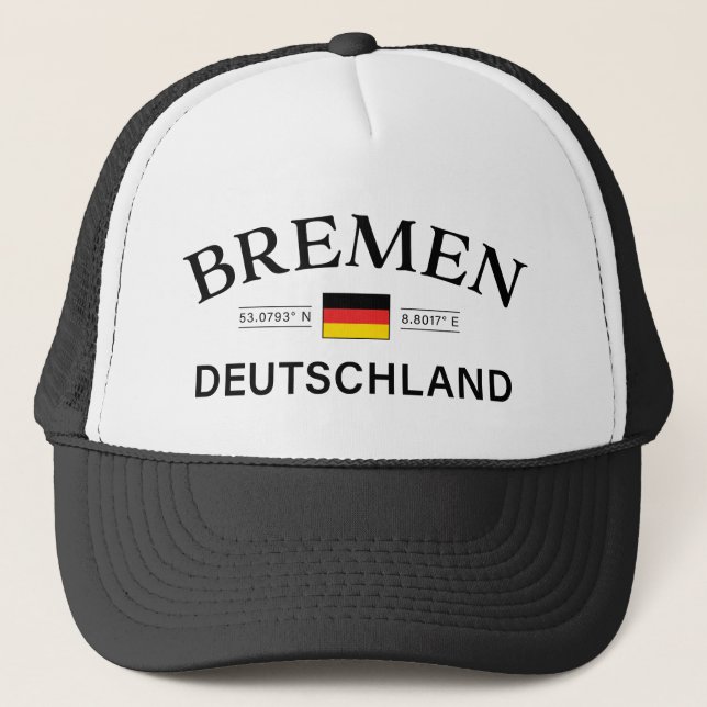 Casquette Bremen Deutschland coordonne allemand (Devant)