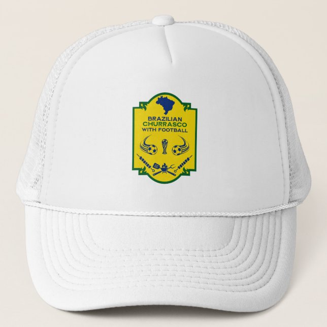 Casquette Brésil Churrasco barbecue (Devant)