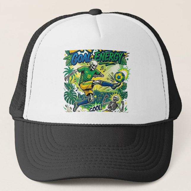 Casquette Brésil Énergie de but Skeleton Nations attaquant C (Devant)