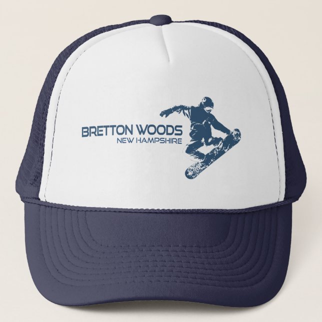 Casquette Bretton Woods New Hampshire Snowboardeur (Devant)
