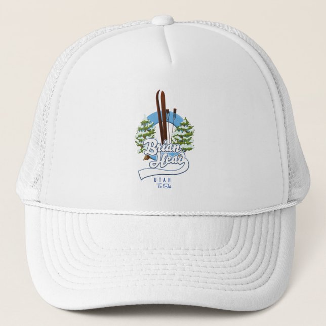 Casquette Brian Head Utah pour skier logo (Devant)