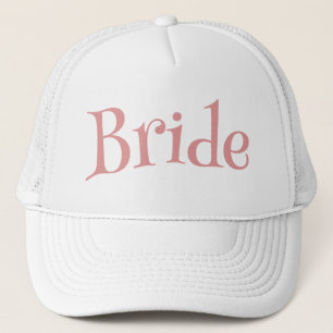 Casquette Bride rose et blanche