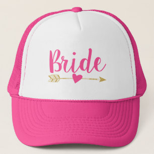 Casquette Bride Tribe de mariée Rose