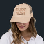 Casquette Bride Tribe Rose Gold Bachelorette<br><div class="desc">Soirée de mariage de Bachelorette.</div>