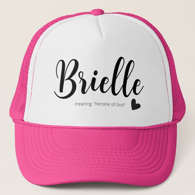 Casquette Brielle Nom Signification Minimal Moderne Enfants  (Devant)