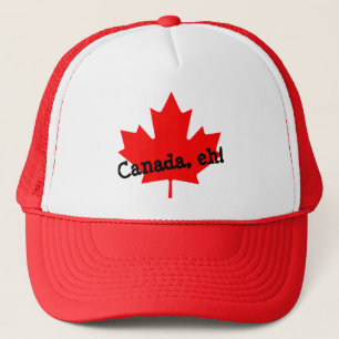Casquette Bright Red Maple Leaf Canada eh!