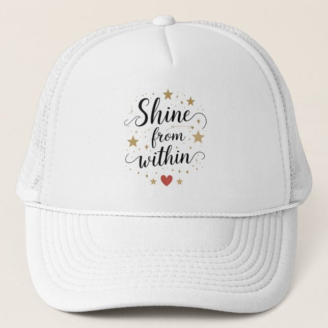 Casquette Briller de l'intérieur - Citation Céleste d'amour  (Devant)