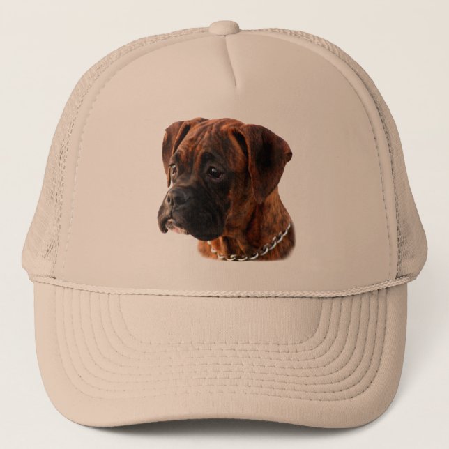 Casquette Brindle de chiot de boxeur (Devant)