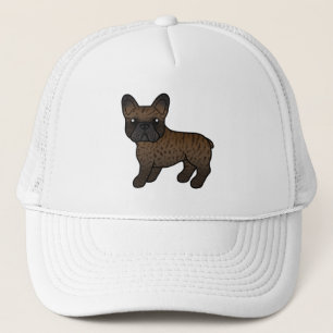 Casquette Brindle French Bulldog mignon chien de dessin