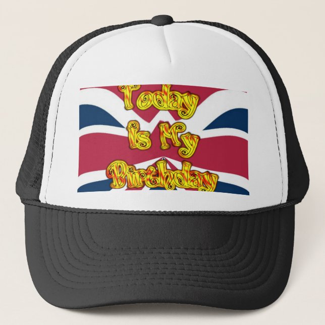 Casquette British Birthday Gifts Art Personnaliser d'impress (Devant)