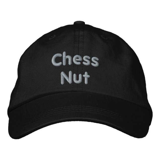 Casquette brodé à la noix d'échecs (Devant)