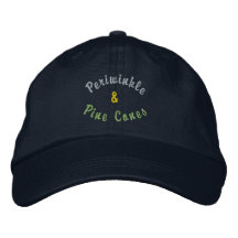 Casquette brodé de cônes de pin et de longeron