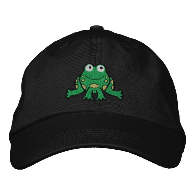 Casquette brodé de grenouille (Devant)