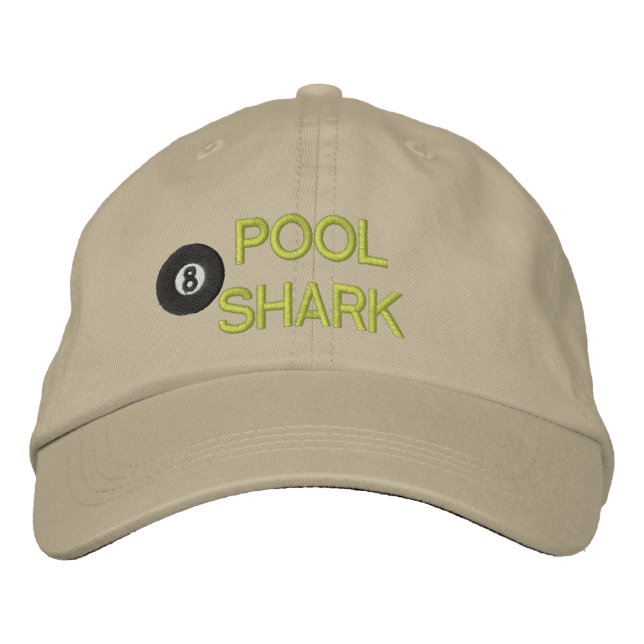 Casquette brodé de requin de piscine (Devant)