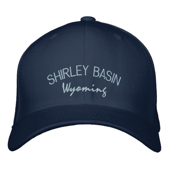 Casquette brodé du bassin de Shirley Wyoming (Devant)