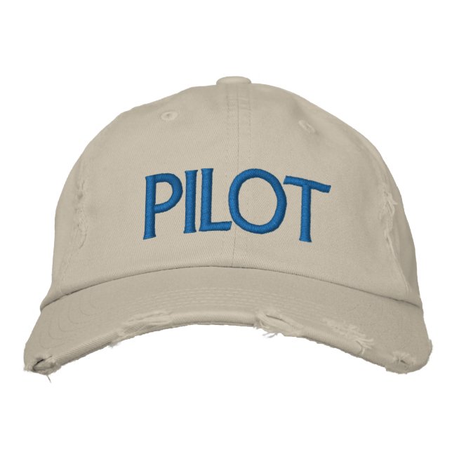 Casquette brodé du pilote (Devant)