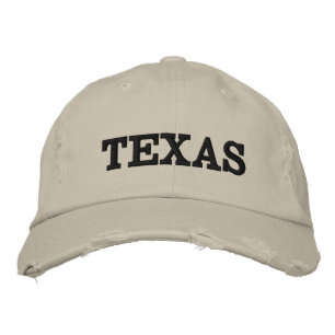 Casquette brodé du Texas