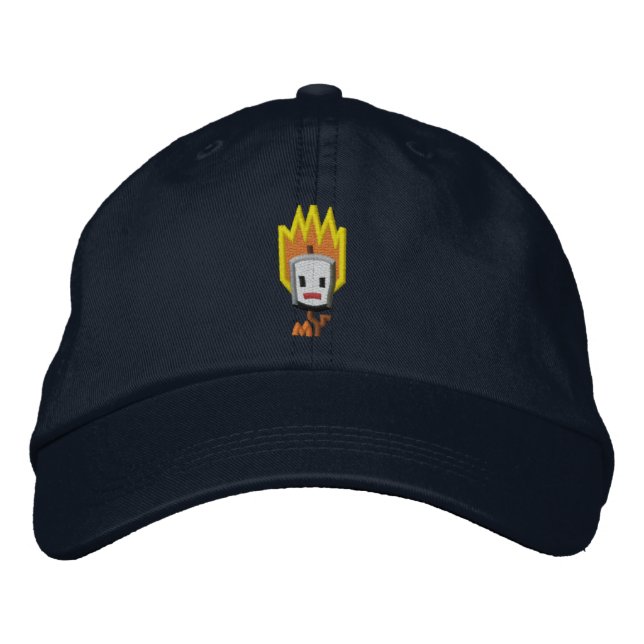 Casquette brodé Flaming Mattson Marshmallow (Devant)