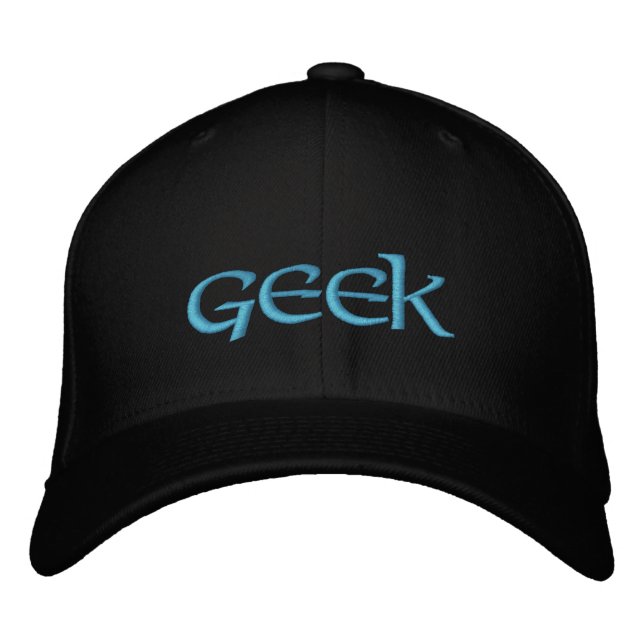 Casquette brodé geek (Devant)
