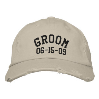 Casquette brodé Groom personnalisable