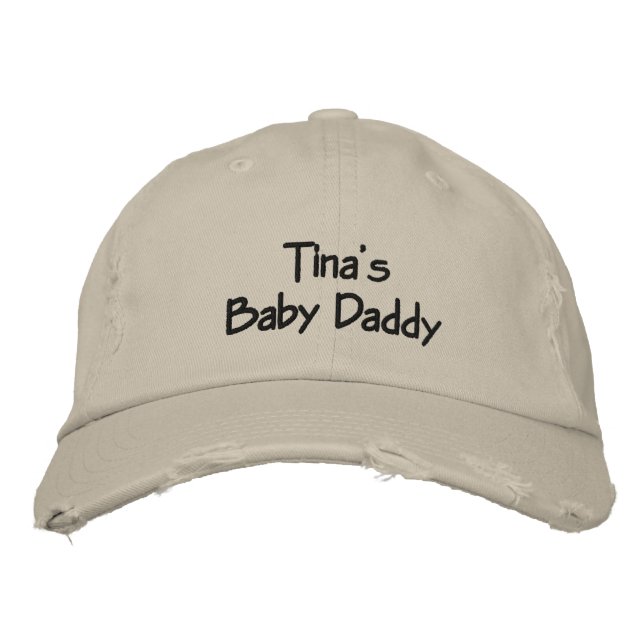 Casquette brodé personnalisé papa bébé (Devant)