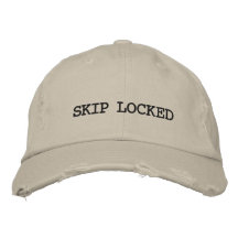 casquette brodé "SKIP LOCKED"