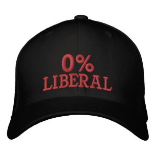 Casquette Brodée 0% Libéral, zéro pour cent Libéral, anti libér