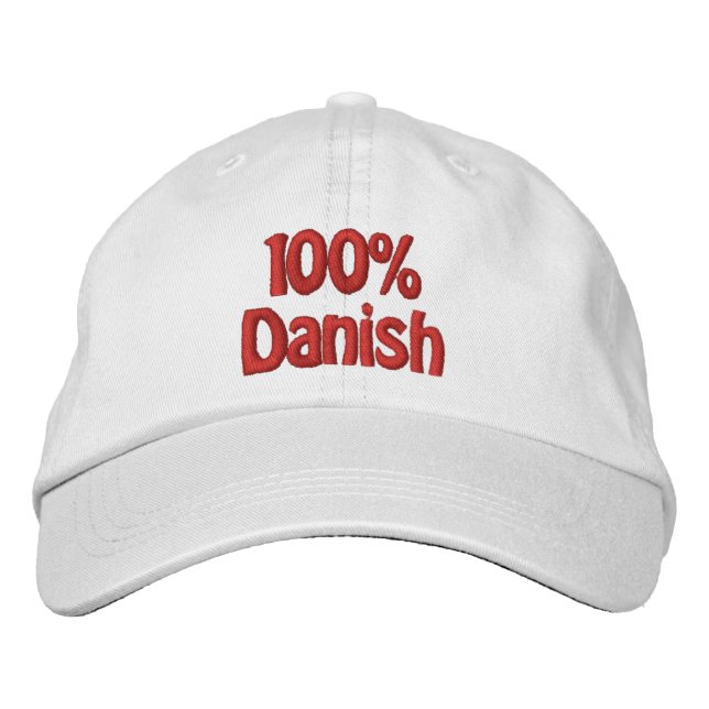 Casquette Brodée 100 % danois (Devant)