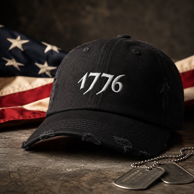 Casquette Brodée 1776 Brodé Américain (Créateur téléchargé)